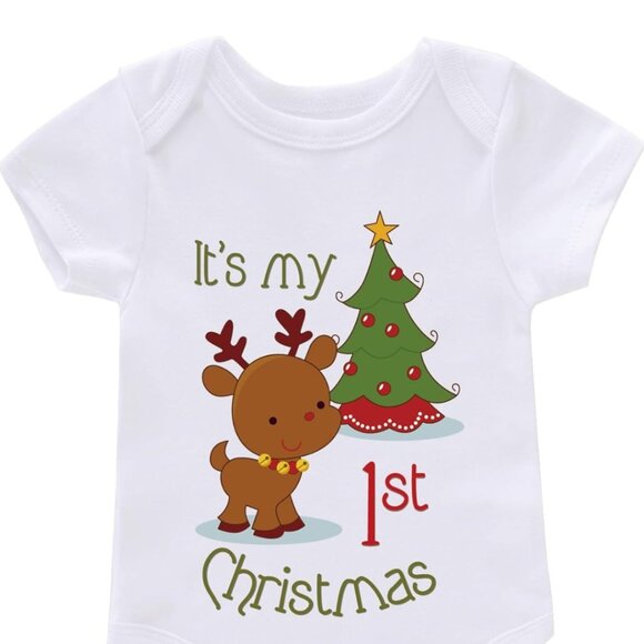 🔥3/$42 w FREE SHIPPING🔥 NWT Infant Baby Letter Print Romper Jumpsuit Outfits - Picture 7 of 8